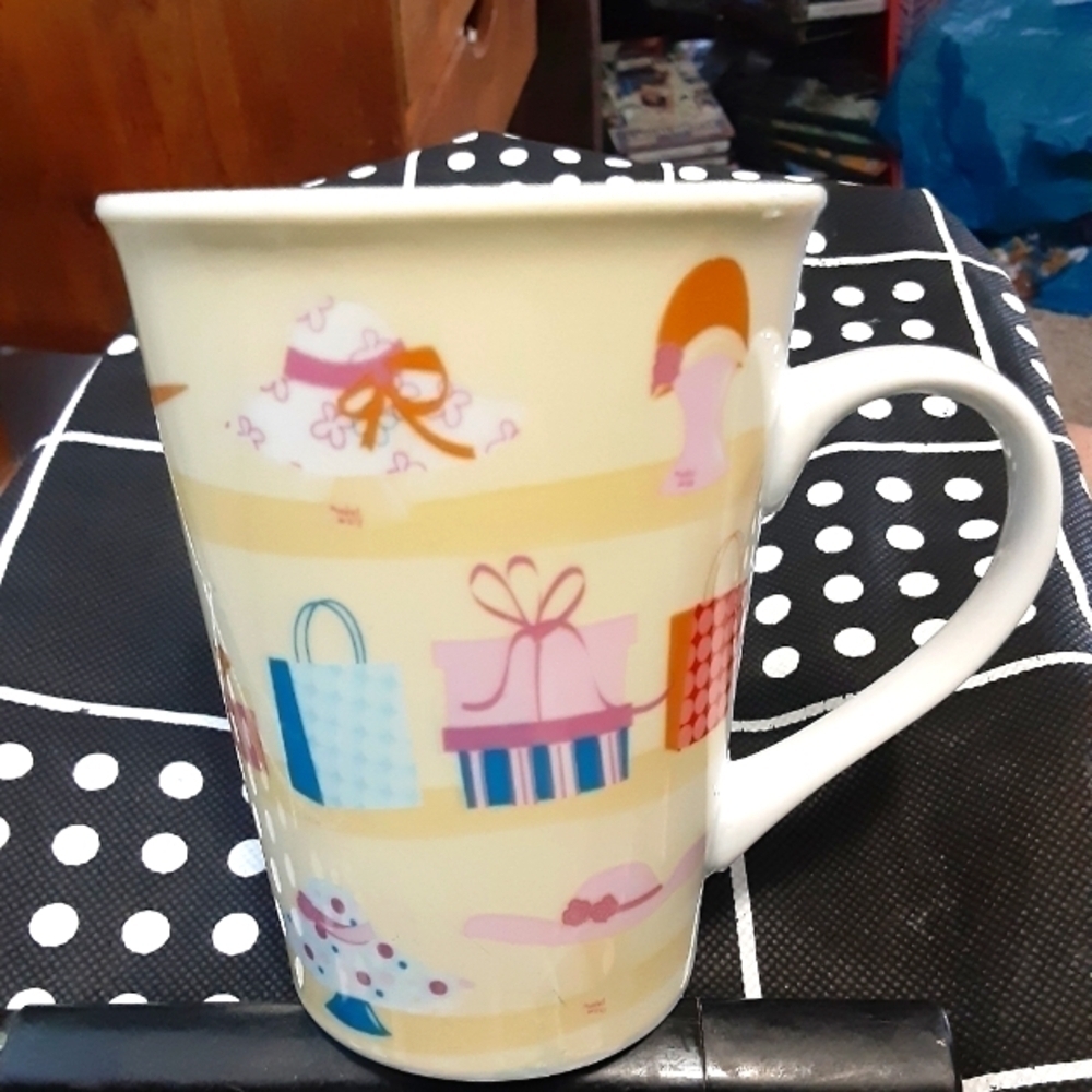 Set of Two. 2006 Boston Warehouse Trading Co. Ladies Boutique Coffee Cups.